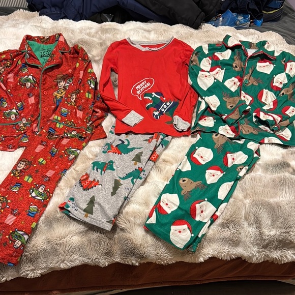Bundle of Festive Christmas Kids Pajama Sets - Picture 1 of 9
